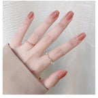 Press-On Nail Set Glossy Ombre Adhesive Tabs