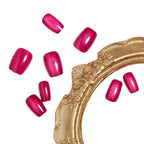 Press-On Nail Set Glossy Ombre Reusable