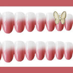 Press-On Nail Set Glossy Ombre Reusable Easy Application