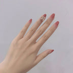 Press-On Nail Set Glossy Ombre Reusable Easy Application