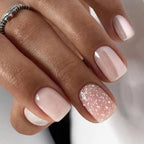 Press-On Nail Set Glossy Peel & Stick Long-Lasting