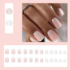 Press-On Nail Set Glossy Peel & Stick Long-Lasting