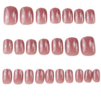 Press-On Nail Set Glossy Reusable & Chip-Resistant