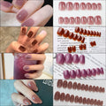 Press-On Nail Set Glossy Reusable & Chip-Resistant
