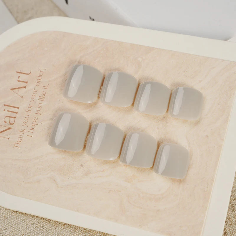 Press-On Nail Set Glossy Reusable Multiple Sizes