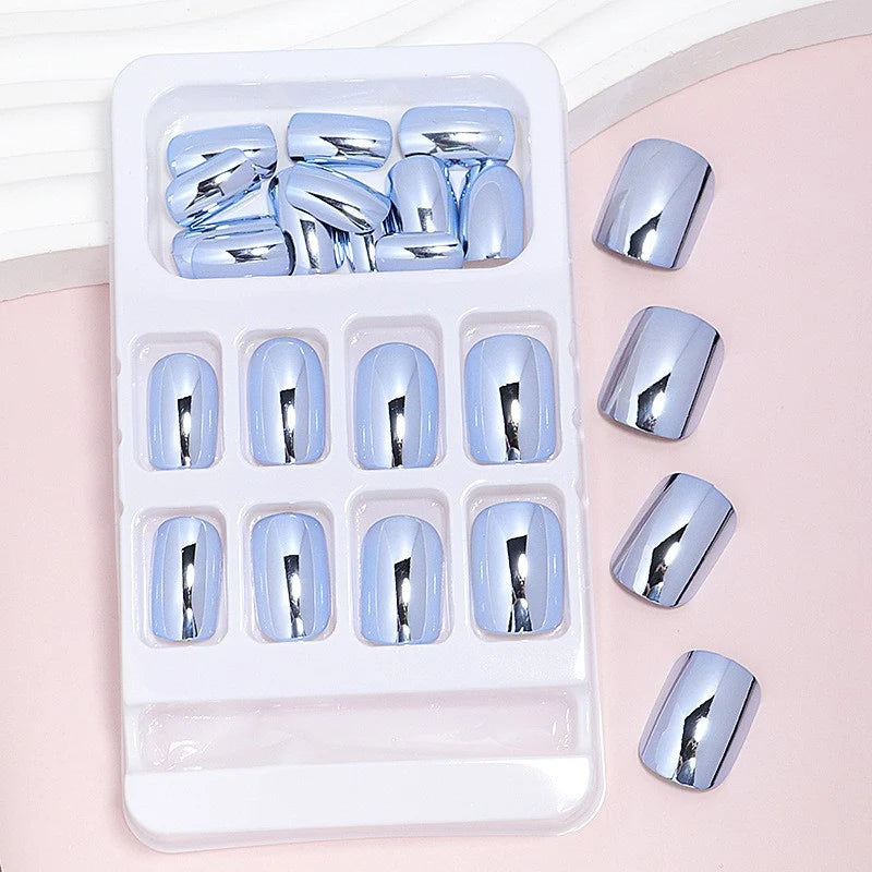 Press-On Nail Set Glossy & Reusable Multiple Sizes