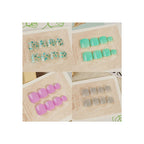 Press-On Nail Set Glossy Reusable Multiple Sizes