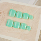 Press-On Nail Set Glossy Reusable Multiple Sizes
