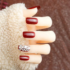 Press-On Nail Set Glossy Salon Finish Chip-Resistant