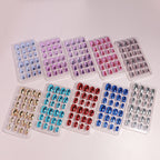 Press-On Nail Set Glossy Self-Adhesive Long-Lasting Set of 24