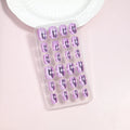 Press-On Nail Set Glossy Self-Adhesive Long-Lasting Set of 24