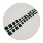 Press-On Nail Set Glossy Short Square Easy Application