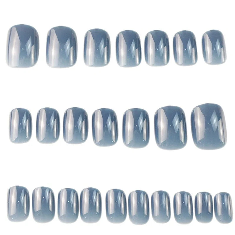 Press-On Nail Set Glossy Sparkling Finish Long-Lasting Wear