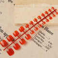 Press-On Nail Set Glossy Square Multiple Sizes