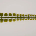 Press-On Nail Set Glossy Square Multiple Sizes