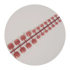 Press-On Nail Set Glossy Square Peel-And-Stick Reusable