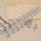 Press-On Nail Set Glossy Square Reusable & Easy Application
