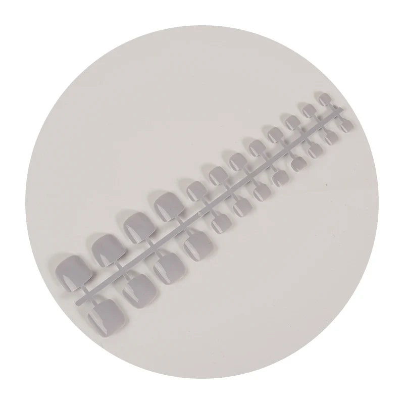 Press-On Nail Set Glossy Square Reusable & Easy Application