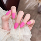 Press-On Nail Set Glossy Stiletto Long-Lasting Application Kit