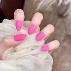 Press-On Nail Set Glossy Stiletto Long-Lasting Application Kit