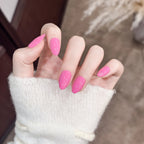 Press-On Nail Set Glossy Stiletto Long-Lasting Application Kit