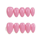 Press-On Nail Set Glossy Stiletto Long-Lasting Application Kit