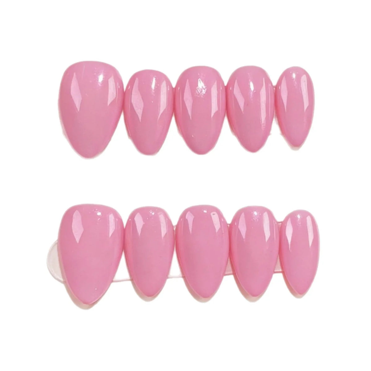 Press-On Nail Set Glossy Stiletto Long-Lasting Application Kit
