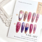 Press-On Nail Set Glue-Free Floral & Artistic