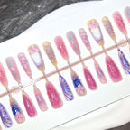 Press-On Nail Set Glue-Free Floral & Artistic