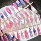 Press-On Nail Set Glue-Free Floral & Artistic