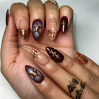 Press-On Nail Set Glue-Free Vibrant Designs Durable & Comfortable
