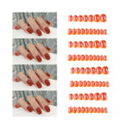 Press-On Nail Set Glue-On Multi-Size Chip-Resistant