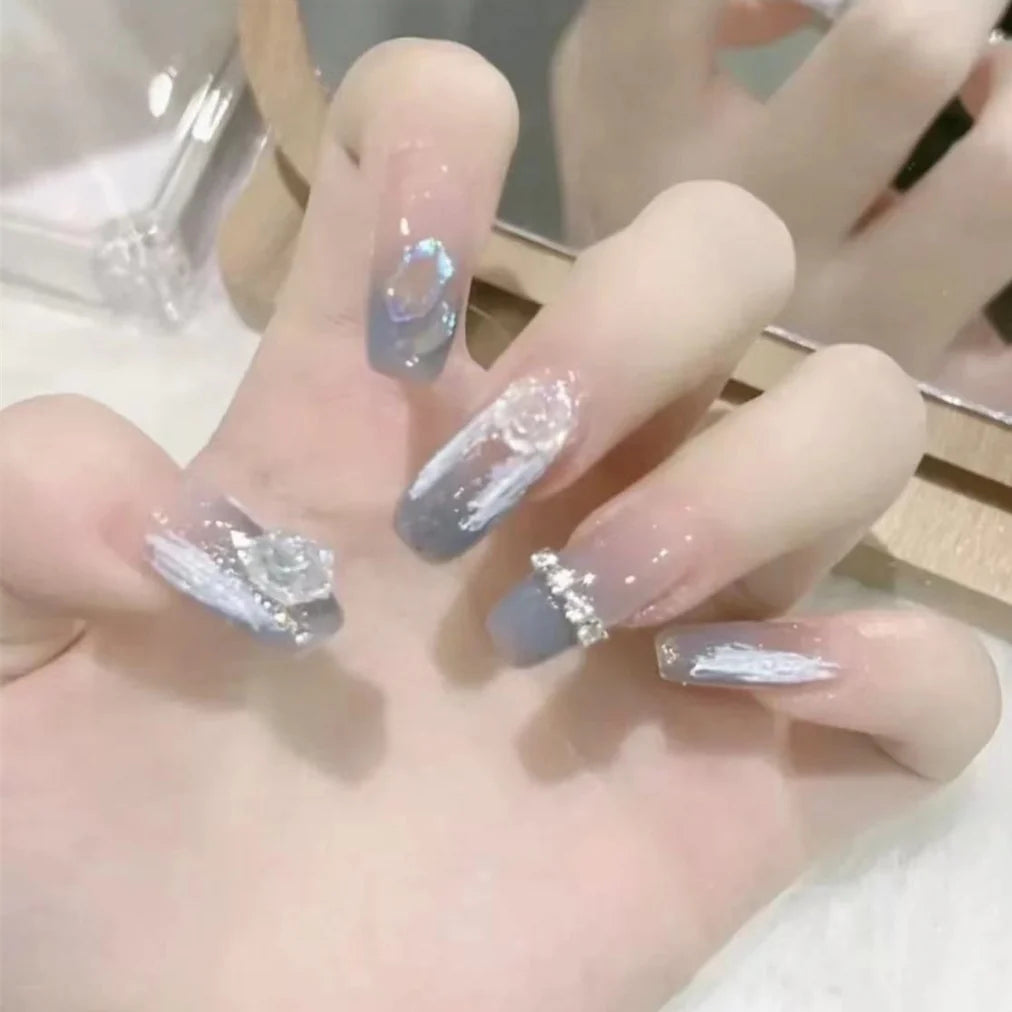 Press-On Nail Set Glue-On & Reusable