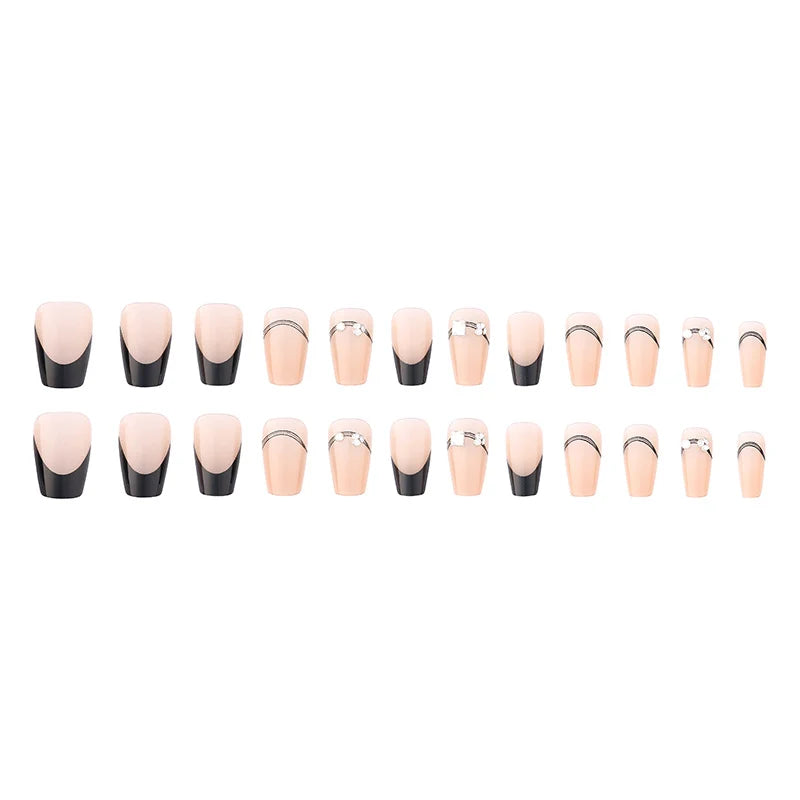 Press-On Nail Set Glue-On Reusable Multiple Sizes