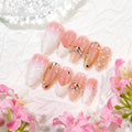 Press-On Nail Set Gold Accent Peel & Stick