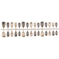 Press-On Nail Set Gold-Accent Peel & Stick Long-Lasting