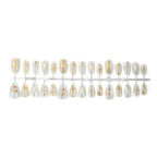 Press-On Nail Set Gold-Embossed Durable & Easy Application
