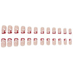 Press-On Nail Set Gold Festive 24 Pieces