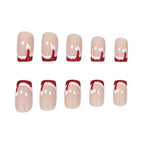 Press-On Nail Set Gold Festive 24 Pieces