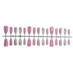 Press-On Nail Set Gold Leaf Accents Lightweight & Durable