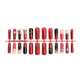 Press-On Nail Set Gothic Cross & Gradient Easy Apply