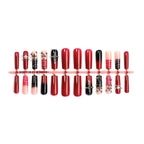 Press-On Nail Set Gothic Cross & Gradient Easy Apply