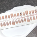 Press-On Nail Set Gradient Embellished Long-Lasting & Reusable