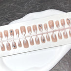 Press-On Nail Set Gradient Embellished Long-Lasting & Reusable