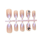 Press-On Nail Set Gradient Embellished Long-Lasting & Reusable
