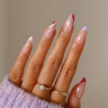 Press-On Nail Set Gradient & Geometric Easy Application