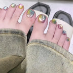 Press-On Nail Set Gradient Ombre Durable & Flexible