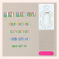 Press-On Nail Set Gradient Ombre Durable & Flexible