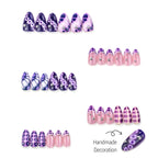 Press-On Nail Set Gradient Ombre Embellished Easy Apply