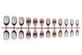 Press-On Nail Set Gradient Ombre & Glitter Easy Application